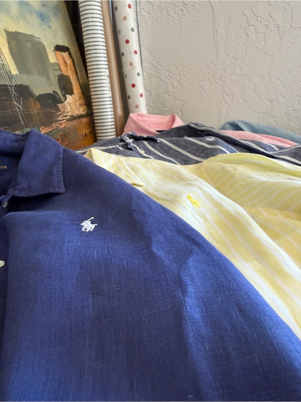5 POLO Ralph Lauren Timeless Classics | 100% Linen | Women's Collared Lot Size L - Picture 6 of 15